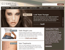 Tablet Screenshot of cosmeticprocedures.com